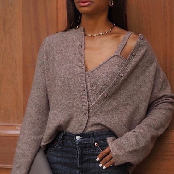 NWT Zara Wool Camel Blend Sweater Crop Top size Large - Picture 4 of 12